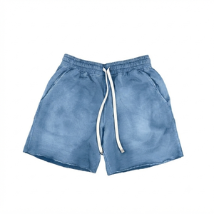 Shorts d'été de qualité supérieure pour homme, vêtements de sport, coupe ample, style streetwear, vintage, délavé à l'acide, séchage rapide, pour le jogging - Product Image 5