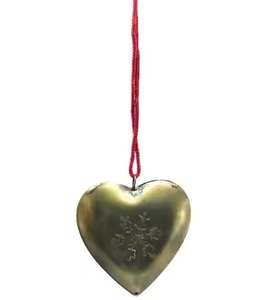 Decoración Navideña de Metal con Forma de Corazón Colgante de Lujo para Proyectos de Hostelería de Temporada - Product Image 2