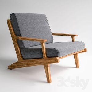 <b>Wood</b> <b>Frame</b> PE Rattan Upholstered Garden <b>Sofa</b> Chair Modern Luxury Outdoor Patio Leisure Furniture - Product Image 1