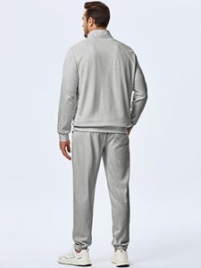 Custom 1/4 <b>Zip</b> Tracksuit Set Manufacturer for Men Women Unisex Athletic Sportswear Gym Training and Casual Wear - Product Image 2