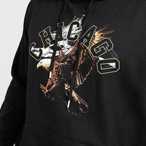 Sweat à capuche personnalisé avec impression sérigraphique pour hommes - 100% coton, molleton uni, coupe ample, streetwear d'hiver, mode élégante - Product Image 5