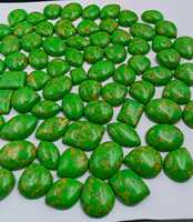 Opale Verte Naturelle en Gros, Tailles Ovale, Coussin et Poire, Pierres Précieuses Non Montées Polies en Vrac pour la Fabrication de Bijoux