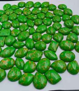 Jaspe Verde Natural, Corte Cojín y Corte Pera, Piedra Preciosa Suelta al por Mayor, Piedra Pulida a Granel para Fabricación de Joyas, Proveedor - Product Image 4