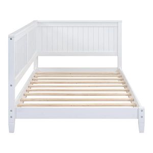 Sofá Cama Doble de Madera Blanca Extensible y Reclinable con Almacenamiento, Plegable, para Sala de Estar - Product Image 5