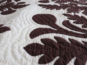Beautiful Brown And White Pattern Hawaiian <b>Quilts</b> 100% Cotton Material Bed Sheets For Home, Hotel <b>Bedding</b> Decorations - Product Image 2