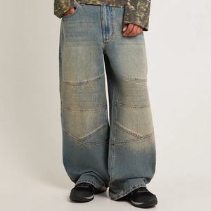 MEESAM LEATHER and HOSIERY Jeans de Mezclilla Unisex 100% Algodón de Secado Rápido, Cintura Alta, Corte Regular Vintage, Rectos, con Relieve, para Invierno - Product Image 2