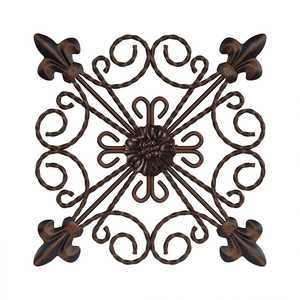 Décorations murales pour la maison, la chambre et le salon, en fer forgé, avec un design de feuilles suspendues, décorations murales en métal - Product Image 3