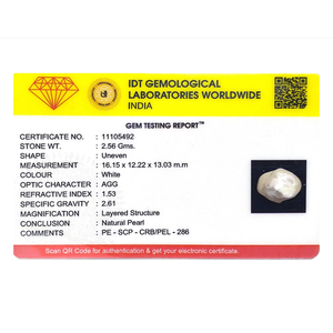 Loose Keshi Pearl 12.8 Carat Stunning Gemstone for Fine Jewelry - Product Image 4