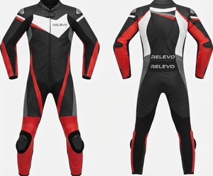 Premium Motorbike Riding <b>Suit</b> for <b>Men</b> Motorcycle Racing Leather <b>Suit</b> with CE Armor Protection <b>Waterproof</b> Construction - Product Image 1