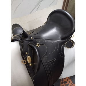 Selle de bétail classique en cuir australien |   Matériel de fixation en fibre de bois marron de qualité supérieure SUS304 |   Longue balade équestre Western Ranch Trail - Product Image 5