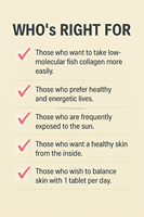 Complément alimentaire pour adultes Skin Inner Beauty, collagène de poisson naturel et acide hyaluronique, antioxydant, 90 comprimés, peptides marins à faible poids moléculaire