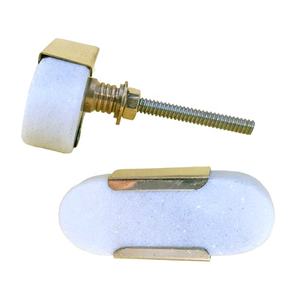 Suministro directo de fábrica, perilla de piedra de mármol Natural de diseño moderno para puerta de armario, cajón, armario, tocador, muebles de cocina y dormitorio - Product Image 1