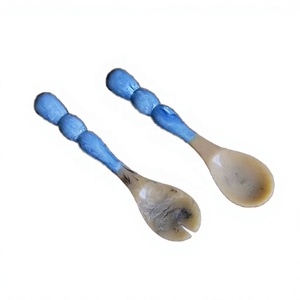 LOVFE En gros Essoreuse centrifugeuse en bois écologique pour salades et fruits, avec poignées vertes, compatible lave-vaisselle - Product Image 1