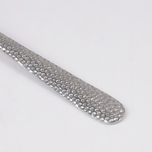 Modern Stainless Steel Spoon High Mirror Polish Rust Resistant Hammered Handle <b>Flatware</b> Set - Product Image 4