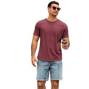 T-shirt pour homme en coton 100% au design unique, style personnalisé, polyester, couleur unie, séchage rapide, tissu de qualité supérieure - Product Image 6