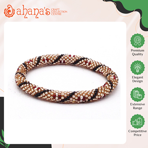 Top Notch Quality Daily Casual Wear High Grade Handmade Crochet Trendy Women's Glass Seed <b>Beads</b> Bracelets from Nepal - Product Image 2