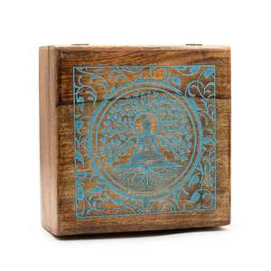 Handmade Engraved <b>Wooden</b> Box Rectangle Inlay Flower Design Tabletop Decoration Craft <b>Gift</b> with Love Theme - Product Image 1
