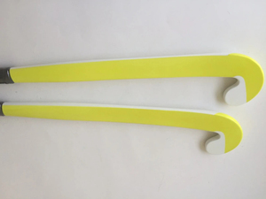 Meilleures ventes : Équipements de hockey sur gazon de qualité supérieure, longueur personnalisable, pour intérieur et extérieur, blanc et jaune avec pointe noire - Product Image 3