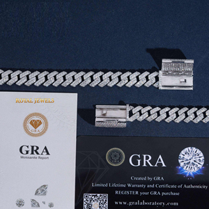 925 Silver Moissanite Cuban Link Bracelet Rhodium Plated <b>Iced</b> <b>Out</b> <b>Chain</b> Jewelry for Party Wedding - Product Image 6
