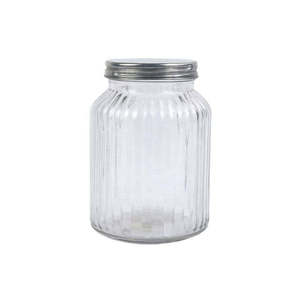 Premium Quality Round Glass <b>Jar</b> with Metal Lid Wholesale for Kitchen Food Storage Indian Supplier for Weddings - Product Image 6