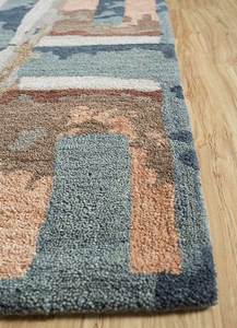 Alfombra Moderna de Lana Tufted a Mano de Pelo Corto Jaipur Rugs TNR-1552(MD) con Diseño Abstracto en Tono Cobre Rosado, Rectangular, para Uso Doméstico - Product Image 4