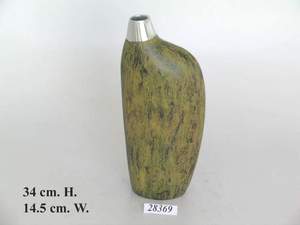 <b>Small</b> Coastal Iron Flower Vase Modern Tabletop Vase for Wedding Home Decoration Gift - Product Image 1