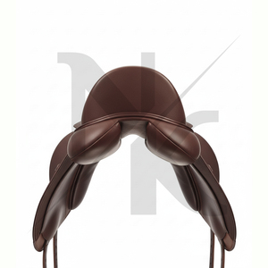 Selle d'endurance anglaise en cuir véritable, best-seller, avec arceau rembourré et design ergonomique, produits d'équitation anglaise d'Inde - Product Image 4