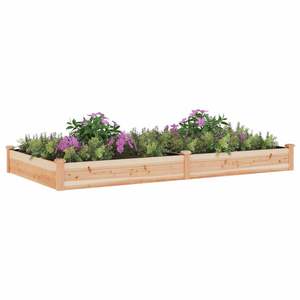 Jardinera Elevada Grande de Madera de Abeto Sólido, Macetas y Jardineras Naturales para Flores - Product Image 3