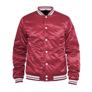 Classic Satin Varsity <b>Jacket</b> <b>for</b> Men and <b>Women</b> <b>Lightweight</b> Casual Outerwear with Modern Letterman Inspired Style - Product Image 5