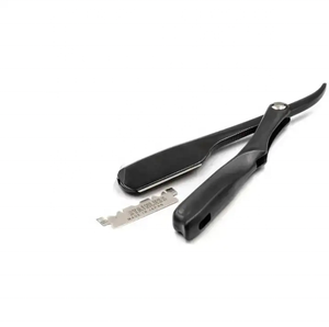 Nouveau manche rasoirs personnalisés rasoirs de rasage écologiques pour hommes couteau à cheveux pliant professionnel à lame droite - Product Image 1