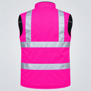 Veste de sécurité haute visibilité noire, antistatique, imperméable et respirante, unisexe, tailles adultes, hommes - Product Image 3