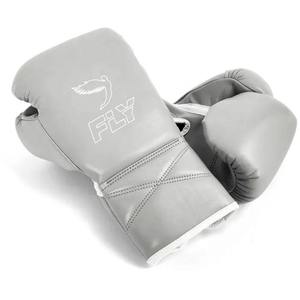 Dernier modèle de gants de MMA et de kickboxing de qualité supérieure, en cuir véritable, imperméables et légers, avec lacets. - Product Image 2