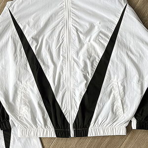 Custom Jacket <b>Windbreaker</b> Tracksuit Set Color Block Red <b>Black</b> Zip Jacket Tapered Jogger Pants Athletic Sport Streetwear - Product Image 5