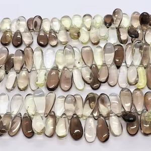 Perles de quartz citron bio naturel AAA, forme poire lisse, 9x16 MM, perles de pierres précieuses citron bio, 8 pouces, perles de quartz citron de qualité supérieure - Product Image 1