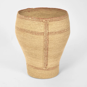 Cesta de Almacenamiento de Seagrass a Rayas Hecha a Mano y Ecológica, Contenedor Decorativo Tejido con Fibra Natural Sostenible para Decoración Boho del Hogar - Product Image 5
