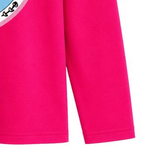 เสื้อสเวตเชิ้ตคอกลมปักลายตราสัญลักษณ์ Hot Pink Jack & Jill แขนยาวผ้าฟลีซ พร้อมคอเสื้อและปลายแขนเสื้อแบบริบ - Product Image 6