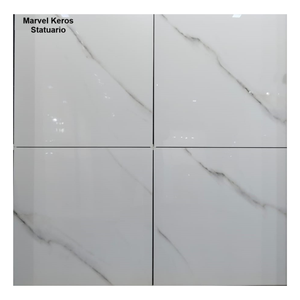 ตัวอย่างกระเบื้องพอร์ซเลนสีขาว Statuario สำหรับผู้นำเข้า B2B ขนาด 60x60 ซม. (600x600 มม.) และ 60x120 ซม. (600x1200 มม.) - Product Image 2