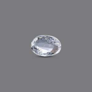 Loose 4.35 Carat White Zircon Gemstone for Fine Jewelry - Product Image 1