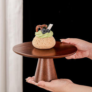 Soporte de Madera de Lujo para Pasteles, Bandeja de Exhibición, Elevador para Servir Postres, para Eventos de Panadería, Hogar y Hostelería - Product Image 4