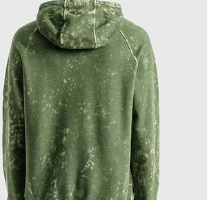 Customized Logo 220gsm Polyester/Rayon Fleece Windproof Breathable Eco-Friendly Quick Dry Zipper-Up <b>Lined</b> <b>Hoodie</b> Men Bulk - Product Image 2