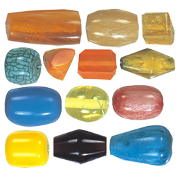 Oval Resin <b>Beads</b> Pink Orange Red Purple <b>Blue</b> Loose <b>Beads</b> for Jewelry Making by Handmade Collection - Product Image 4