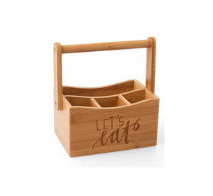 Luxury Wooden Storage Caddy <b>Box</b> with Professional Layout for Flatware Organization - Product Image 3