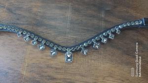 Banda Frontal para Caballo de Cristal Personalizable de Alta Calidad, Cuero Negro Marrón, Estilo Ecuestre Occidental, Cómoda y Elegante para Carreras y Equitación - Product Image 3