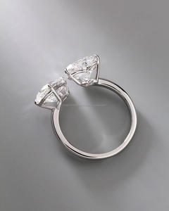 IGI/GIA Lab Grown Vintage 14k or mariage/bague de fiançailles coupe diamant unisexe bagues fines pour les fêtes d'anniversaire - Product Image 3