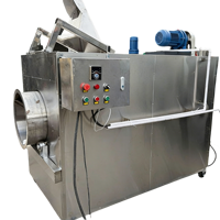 Machine à torréfier les noix automatique au gaz - Cuve rotative de 220 lb/lot pour graines de tournesol, noix de cajou, cacahuètes