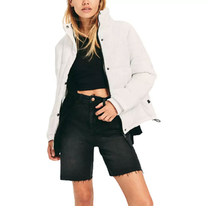Chaqueta acolchada para mujer, gruesa, cálida, con cremallera, nuevo diseño, con capucha, chaquetas acolchadas para mujer con talla y logotipo personalizados - Product Image 6