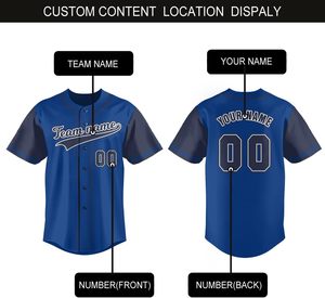 Nouveau design de t-shirt uniforme de baseball, maillot de baseball personnalisé hip-hop, respirant, en maille, sublimé, brodé - Product Image 4