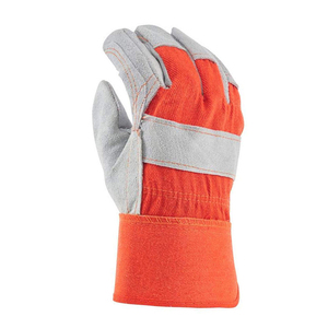 Breathable Latex-Coated Synthetic Leather Made Safety <b>Gloves</b> Top Quality Leather Made Protective Working <b>Gloves</b> - Product Image 2