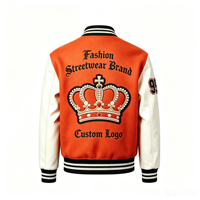 Veste de baseball décontractée Layenne au meilleur prix pour homme, style Letterman, couleur personnalisée, streetwear avec chenille