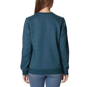 Sudadera de Mujer de Color Sólido a Precio Económico, Cuello Redondo, Holgada, Informal para Invierno y Otoño, 100% Algodón Transpirable, OEM - Product Image 5